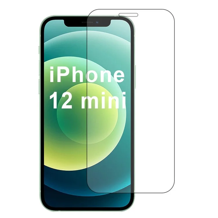 Bildschirmschutz für iPhone 12 mini, hochwertiges Aluminium-Silizium-Glas, blasenfreier, klarer Film