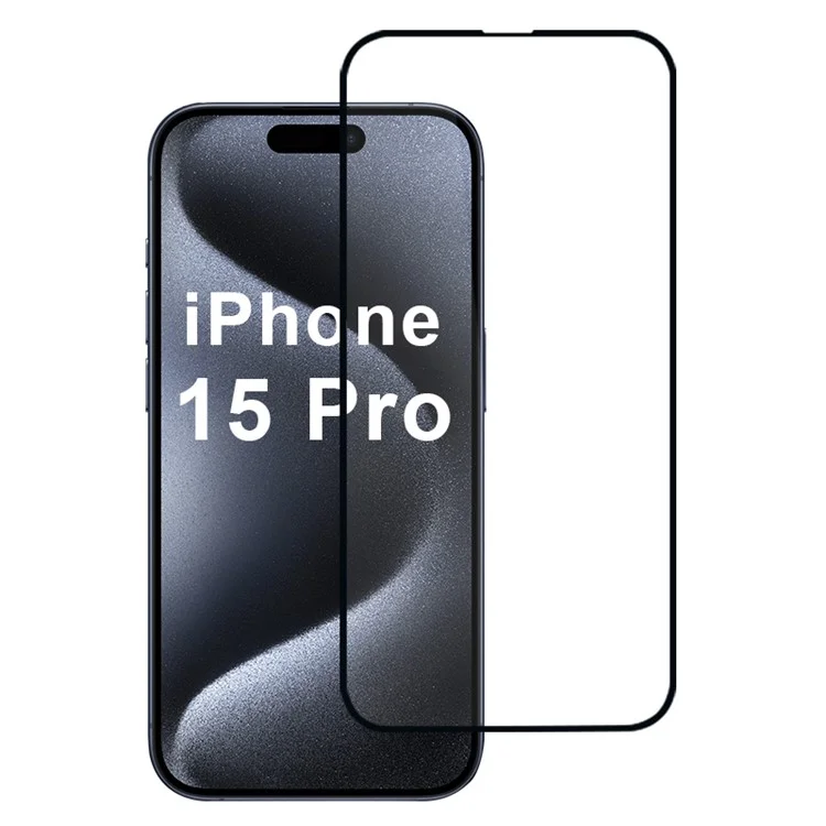 Для экрана iPhone 15 Pro Screen Protector Silk Printing Film 2.5D High Definition