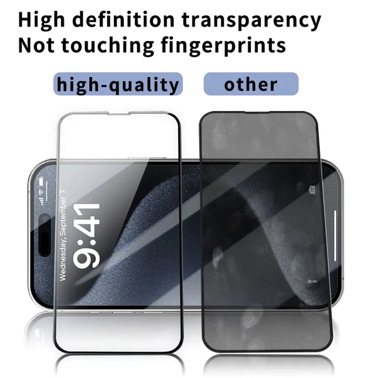 For iPhone 15 Screen Protector Anti-Scratch High Aluminum-Silicon Glass Film