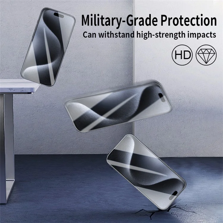 For iPhone 15 Screen Protector Anti-Scratch High Aluminum-Silicon Glass Film