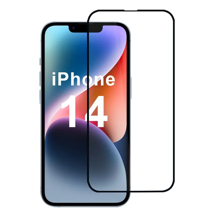 For iPhone 14 Screen Protector High Aluminum-Silicon Glass Silk Printing