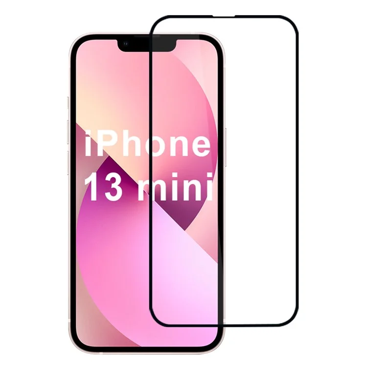Pour iPhone 13 mini Protecteur d'écran 2.5D Bord Écran Tactile Sensible Film Impression Soie