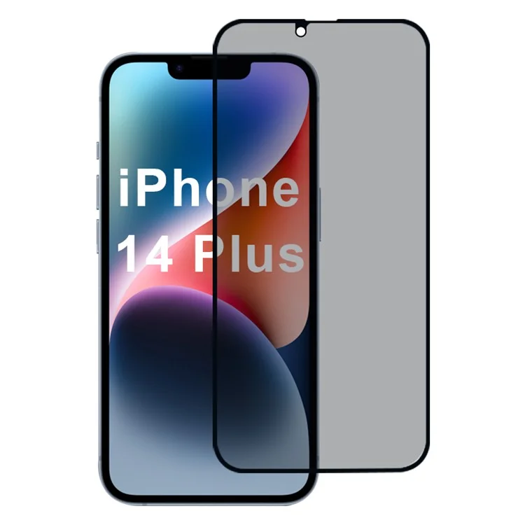 For iPhone 14 Plus 2.5D Screen Protector Anti Spy Private Full Coverage