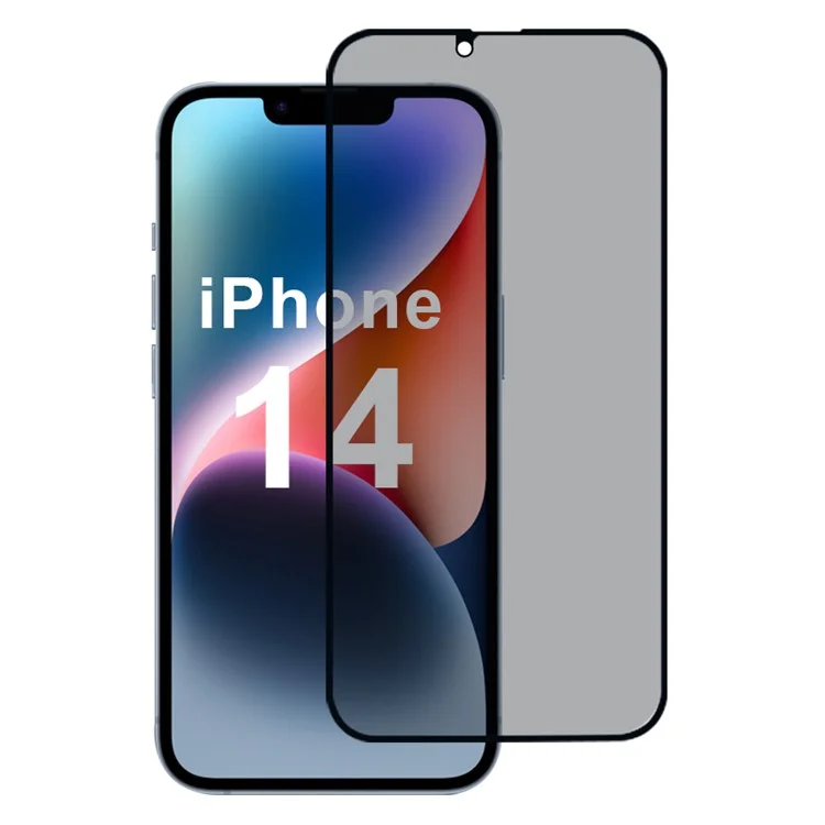 Para iPhone 14 Privacy Screen Protector Full Cover Silk Printing Film