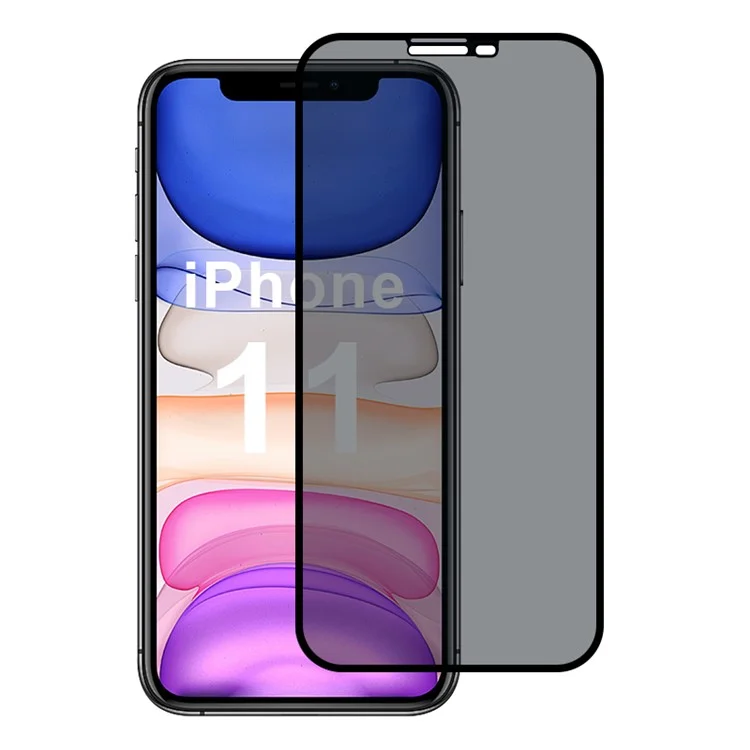 For iPhone 11 Screen Protector 2.5D True 28-Degree Anti Peeping
