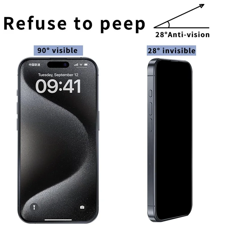 For iPhone 11 Screen Protector 2.5D True 28-Degree Anti Peeping