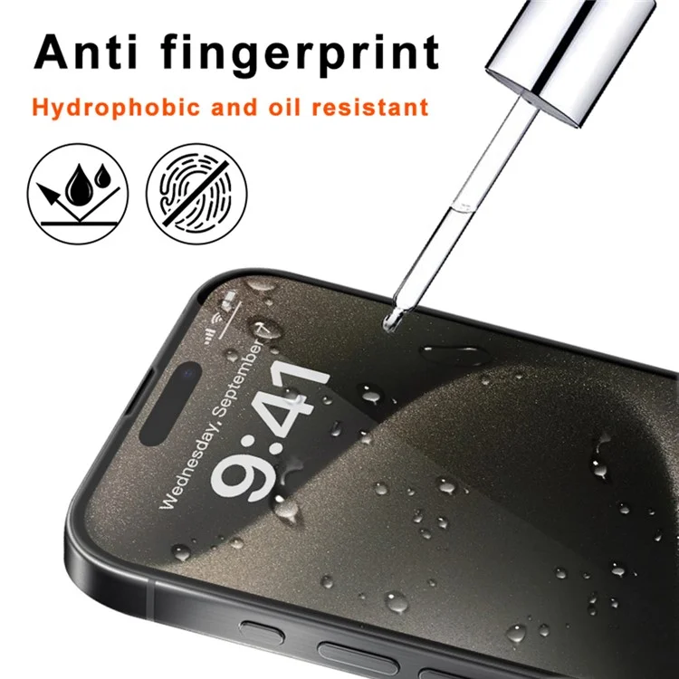 10 pezzi / Confezione per iPhone 11 Screen Protector Anti Spy 2.5D Serigrafia High Alluminio-Silicio Pellicola in vetro