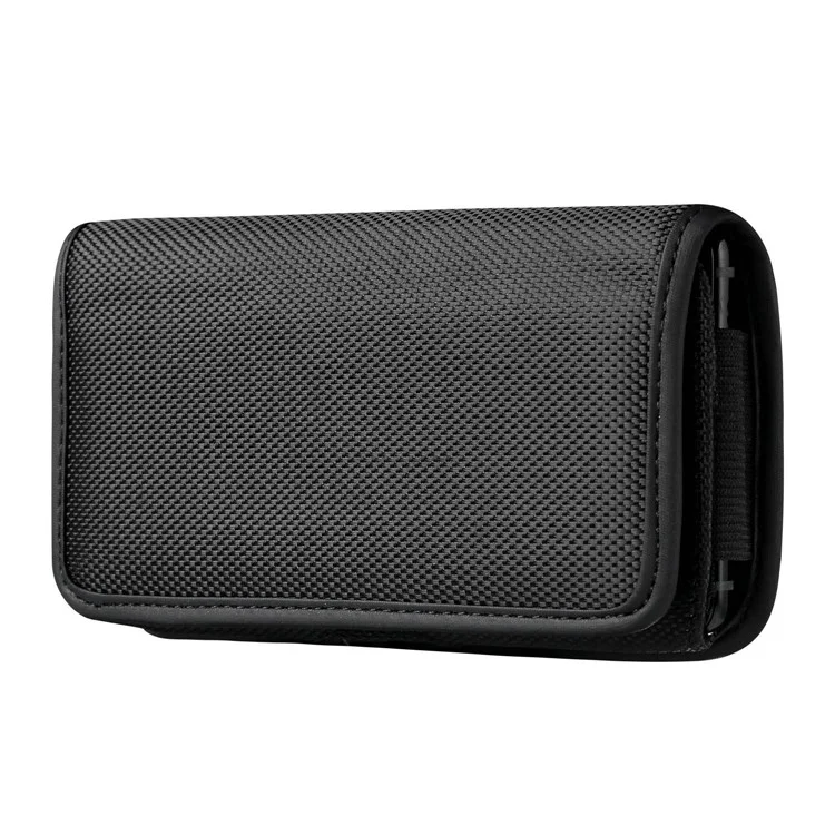 Phone Holster Carrying Case Belt Loop Pouch Oxford Cloth Horizontal Waist Phone Bag Holder, Size: L