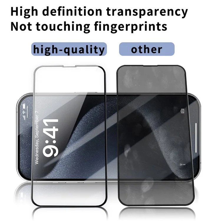 10 unidades para protector de pantalla de iPhone 11 Pro, bordes de impresión en seda, cobertura completa