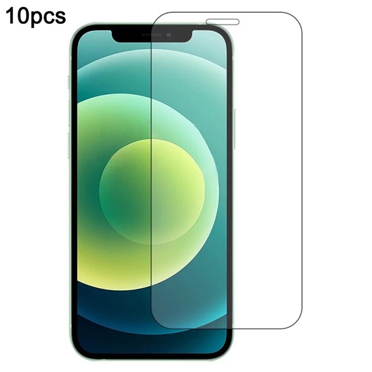 10 Peças / Pacote Para iPhone 12 mini 5.4 polegadas Protetor de Tela Filme de Vidro de Alumínio-Silício de Alta Resistência 0,33 mm 2,5D