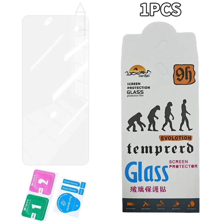 RURIHAI Für Oppo A3 5G / Reno12 F 5G Displayschutzfolie Hochaluminium-Silizium-Glas