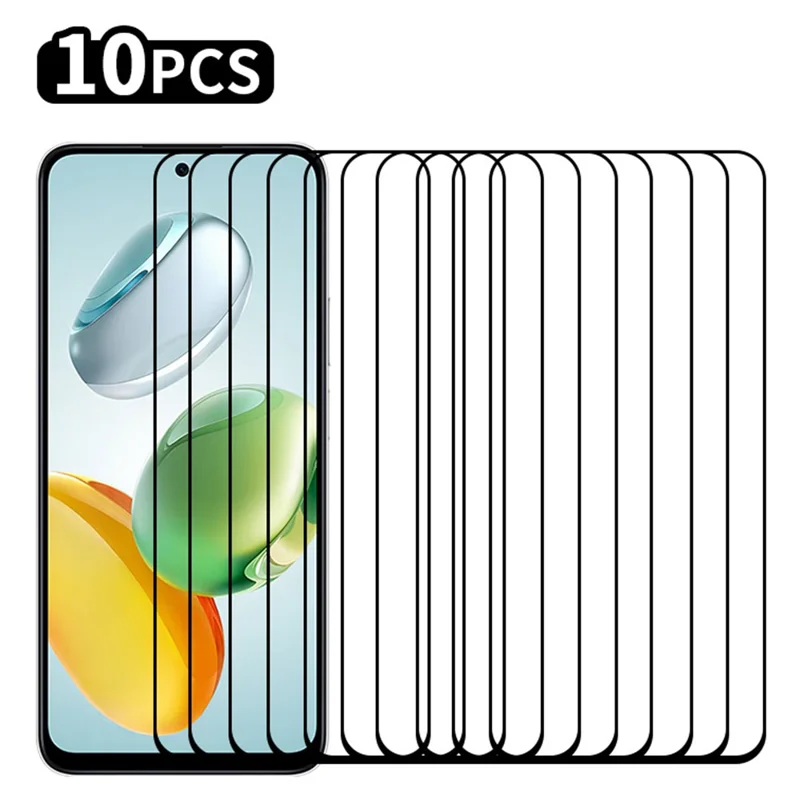 RURIHAI 10Pcs For Honor Play 60 Plus 5G Full Screen Protector High Aluminum-Silicon Glass Film