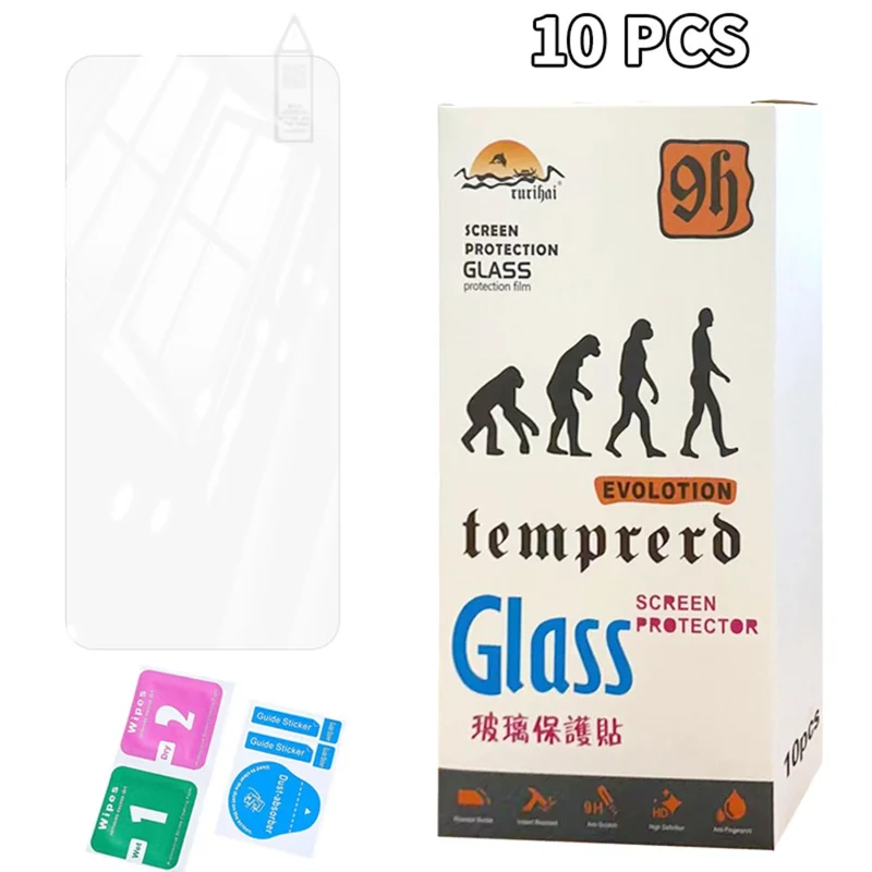 RURIHAI 10Pcs For Honor Play 60 Plus 5G  0.26mm 2.5D Screen Protector High Transparency Film
