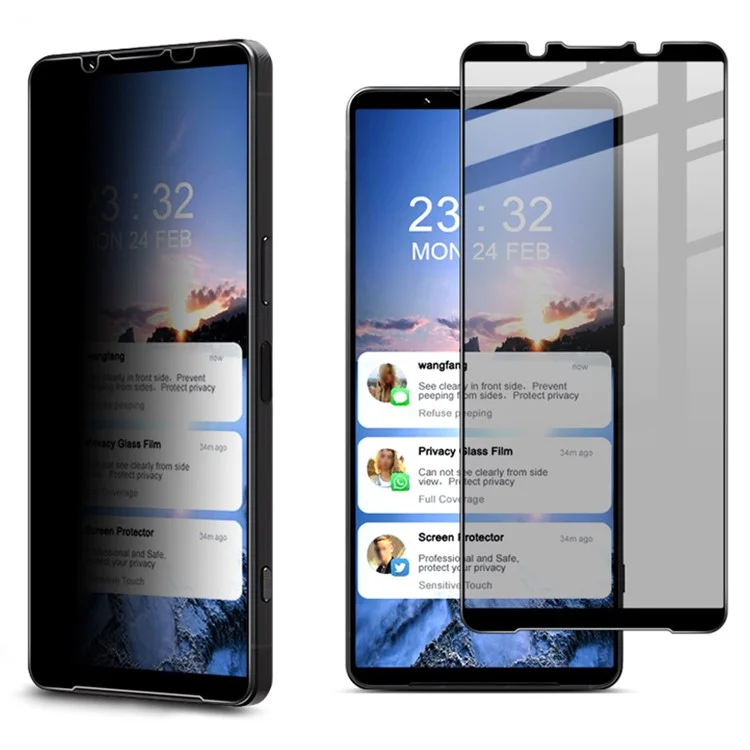 IMAK For Sony Xperia 1 VI Anti-Spy Privacy Full Screen Protector Tempered Glass Film