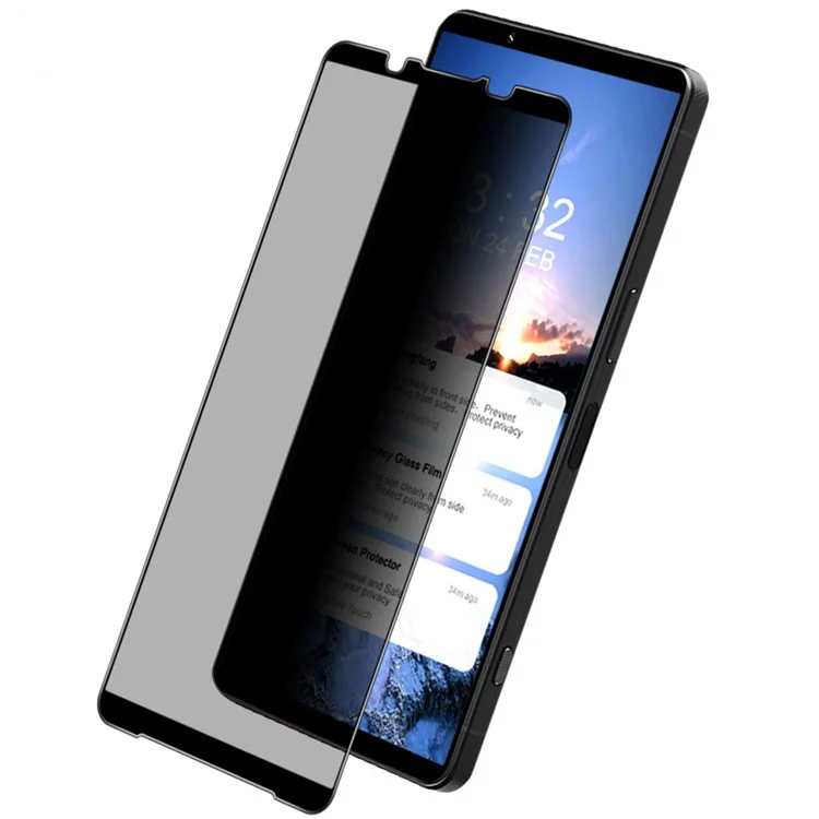 IMAK For Sony Xperia 1 VI Anti-Spy Privacy Full Screen Protector Tempered Glass Film