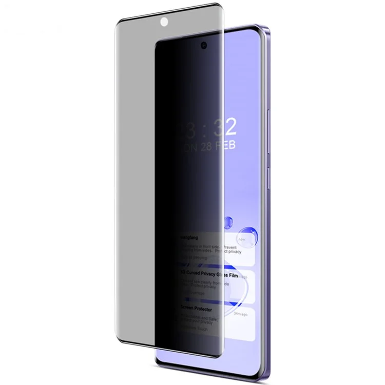 IMАК Для Realme GT 6T 5G / GT 6 5G / GT Neo6 SE 5G / Neo6 5G Антишпионский защитный экран (Версия без края)