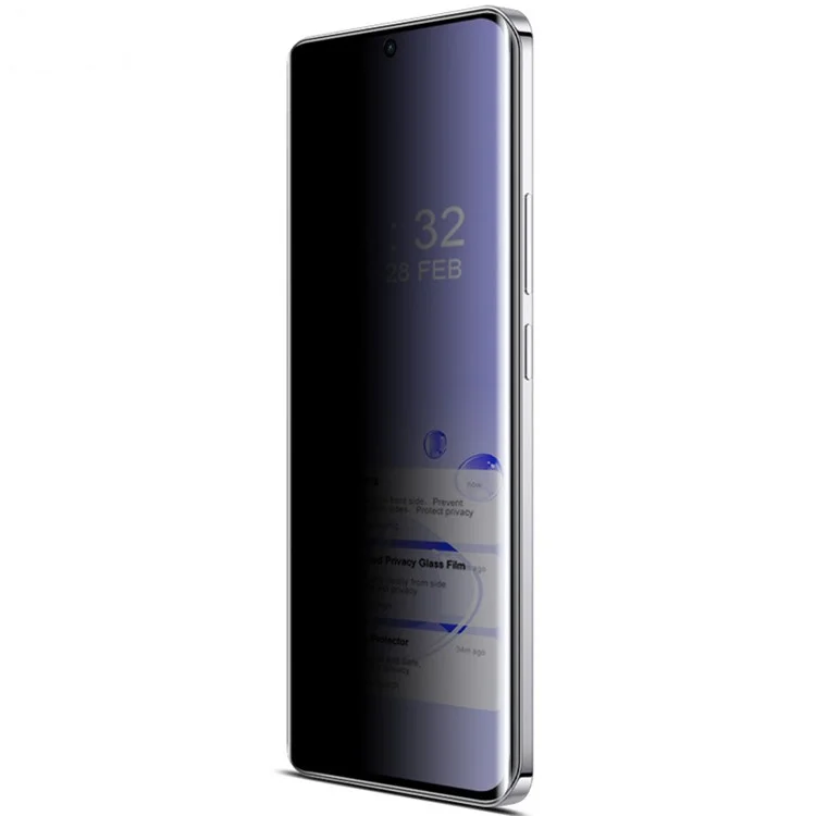 IMAK For Oppo Reno12 5G (Global) Screen Protector Anti-Peep Tempered Glass Film (No Edge Version)