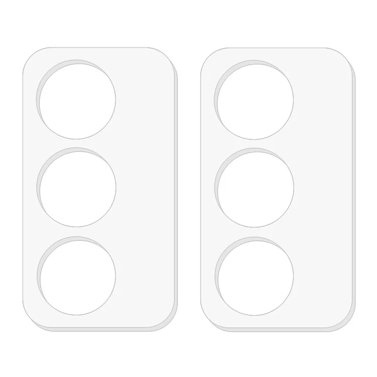 2Pcs For Oppo A3 Pro (Global) 5G Camera Lens Protector 3D Tempered Glass Lens Film
