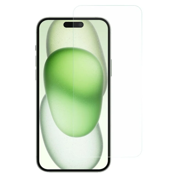 For iPhone 16 Screen Protector 2.5D High Aluminium-Silicon Glass Film Electroplated Coating
