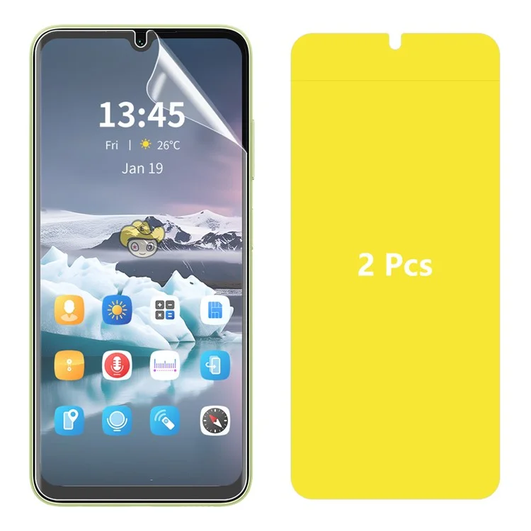 ENKAY HAT PRINCE 2Pcs For Xiaomi Redmi 13R 5G / 13C 4G / 5G / Poco C65 4G / Poco M6 5G Clear Hydrogel Screen Protector