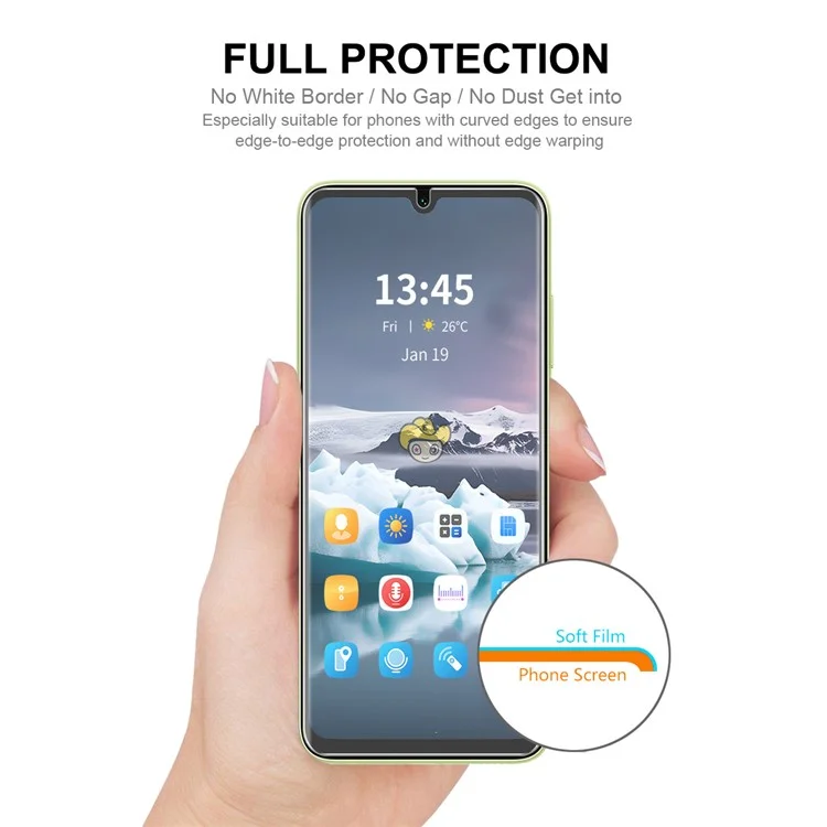 ENKAY HAT PRINCE 2Pcs For Xiaomi Redmi 13R 5G / 13C 4G / 5G / Poco C65 4G / Poco M6 5G Clear Hydrogel Screen Protector