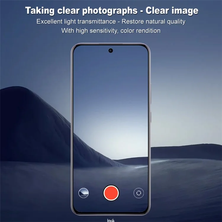 IMAK pour Motorola Edge 50 Pro 5G Protecteur d'objectif de caméra Verre trempé Film + Capuchon d'objectif en acrylique