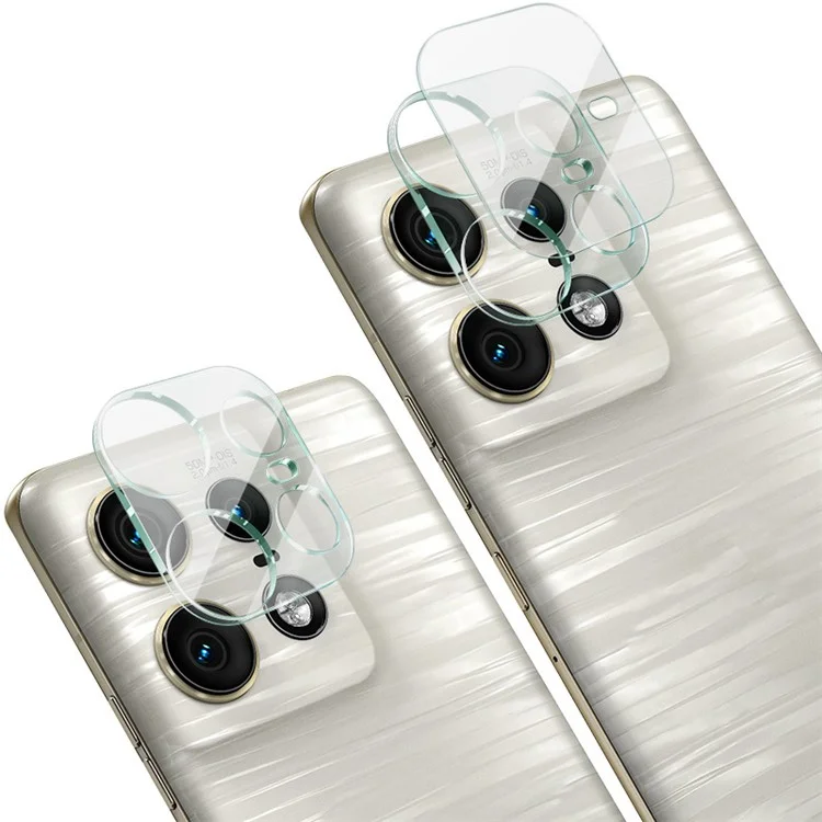 IMAK pour Motorola Edge 50 Pro 5G Protecteur d'objectif de caméra Verre trempé Film + Capuchon d'objectif en acrylique