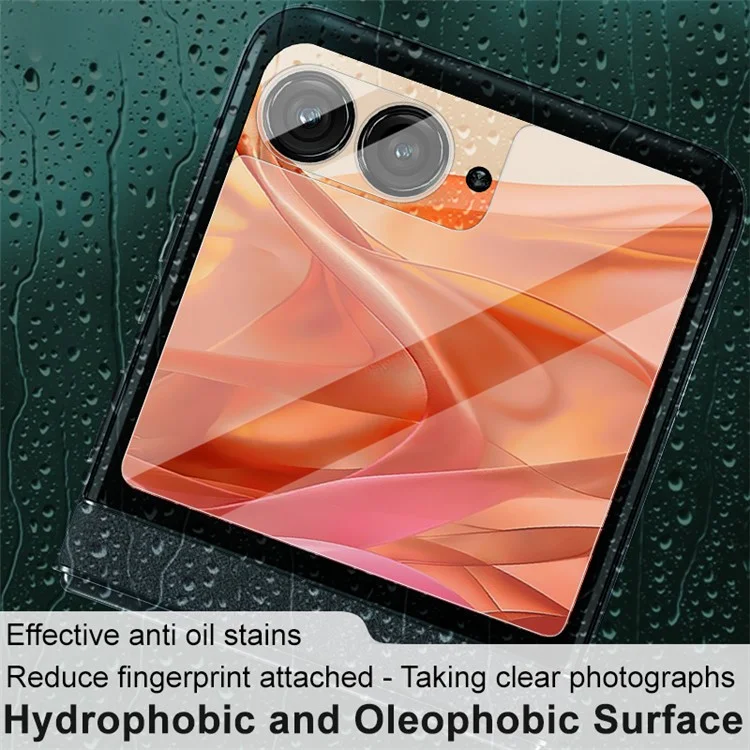 IMAK per Motorola Razr 50 5G / Razr 2024 5G Pellicola Obiettivo Fotocamera con Coperchio Lente Acrilico+Piccolo Proteggi Schermo