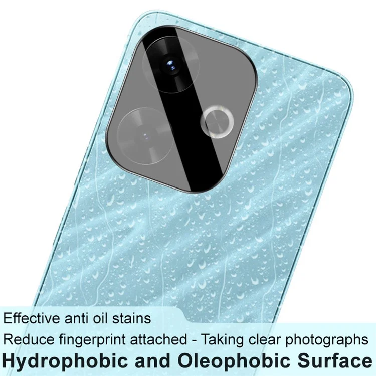 IMAK For Xiaomi Redmi 13 5G / 13 4G / Note 13R 5G / Poco M6 4G Camera Lens Protector+Acrylic Cap (Black Version)