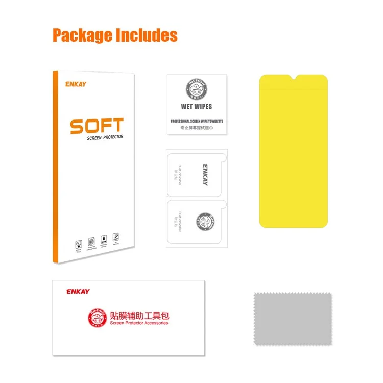 ENKAY HAT PRINCE Para Samsung Galaxy Xcover7 Protetor de tela TPE+PET+TPU Filme de Hidrogel