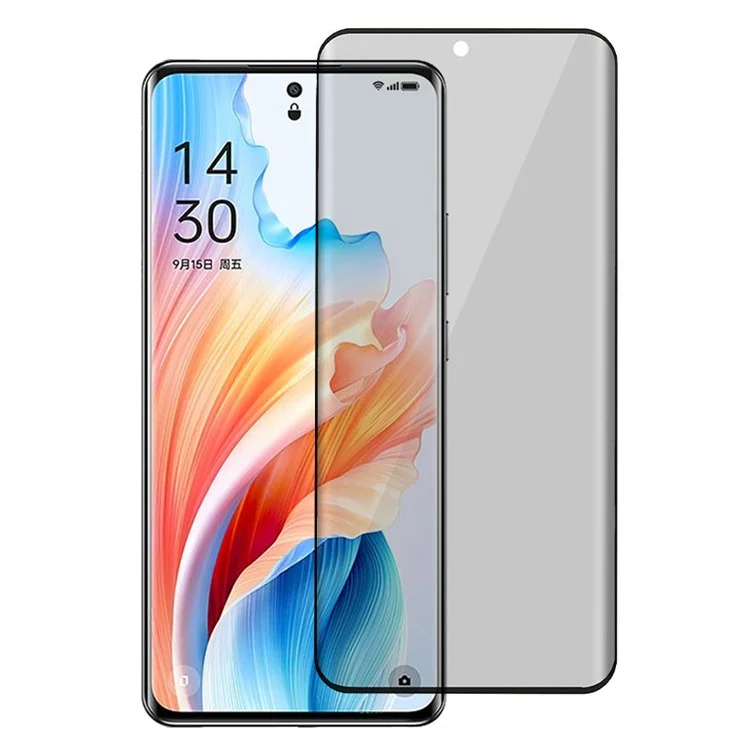 Pour Oppo A2 Pro 5G / A3 Pro (Chine) 5G Anti-Spy Privacy Screen Protector Tempered Glass Film