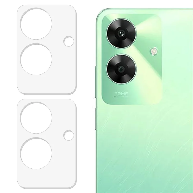 2Pcs For Realme C61 4G Camera Lens Protector 3D Tempered Glass Lens Film