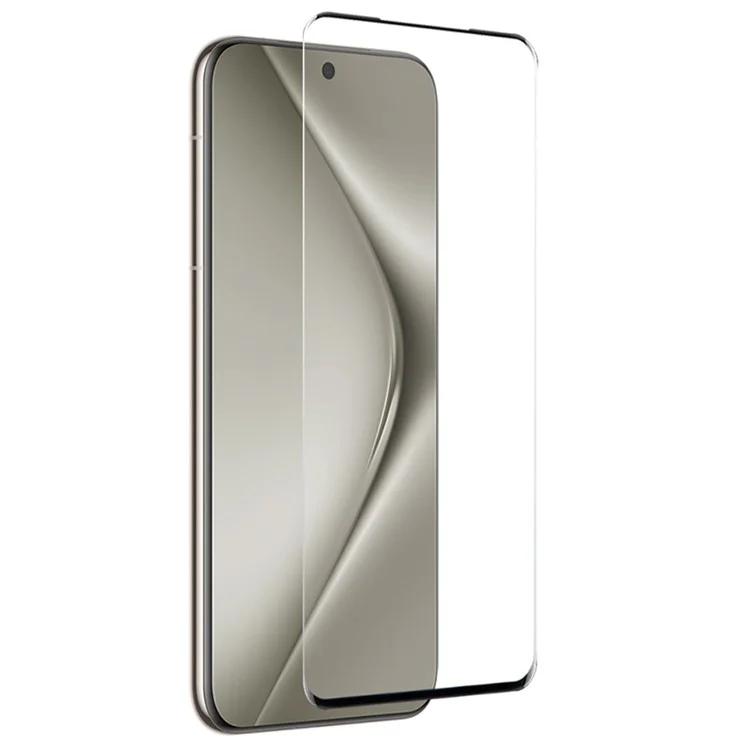 NORTHJO A+ For Huawei Pura 70 Ultra Screen Protector Side Glue 3D Curved Tempered Glass Film - Black