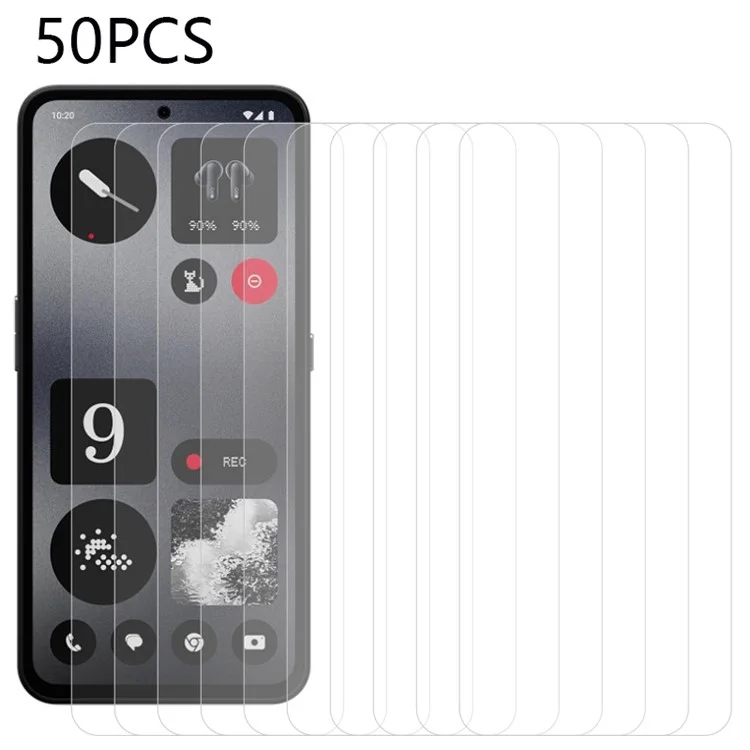 Bulk Purchasing 50Pcs for Nothing CMF Phone 1 Screen Protector Tempered Glass Film High Transparency