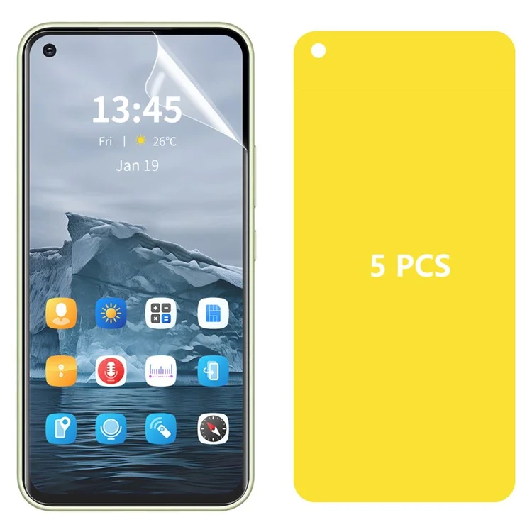 ENKAY HAT PRINCE 5Pcs For OnePlus Nord CE 2 Lite 5G Screen Protector TPE+PET+TPU Hydrogel Screen Film