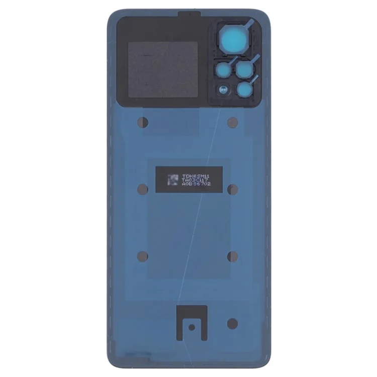 Para Xiaomi Redmi Note 11 Pro 5G (Qualcomm) 21091116I, 2201116SG Carcasa de batería OEM con anillo de la cámara Cubierta del objetivo de repuesto (sin lente de vidrio) - Negro