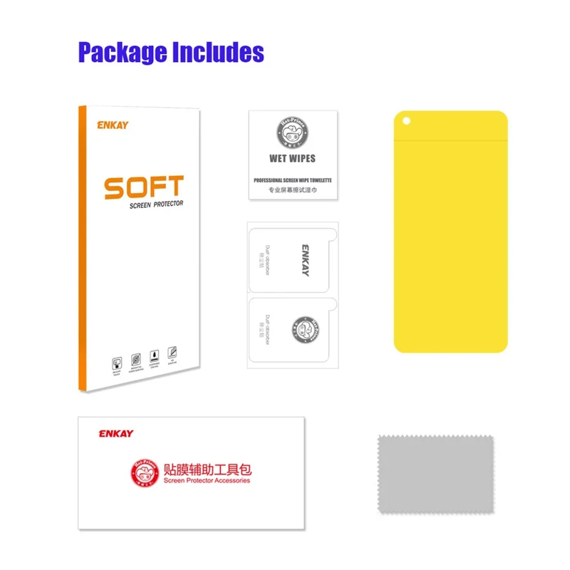 ENKAY HAT PRINCE Hydrogel Film For Oppo A96 4G Screen Protector TPE+PET+TPU Soft Film