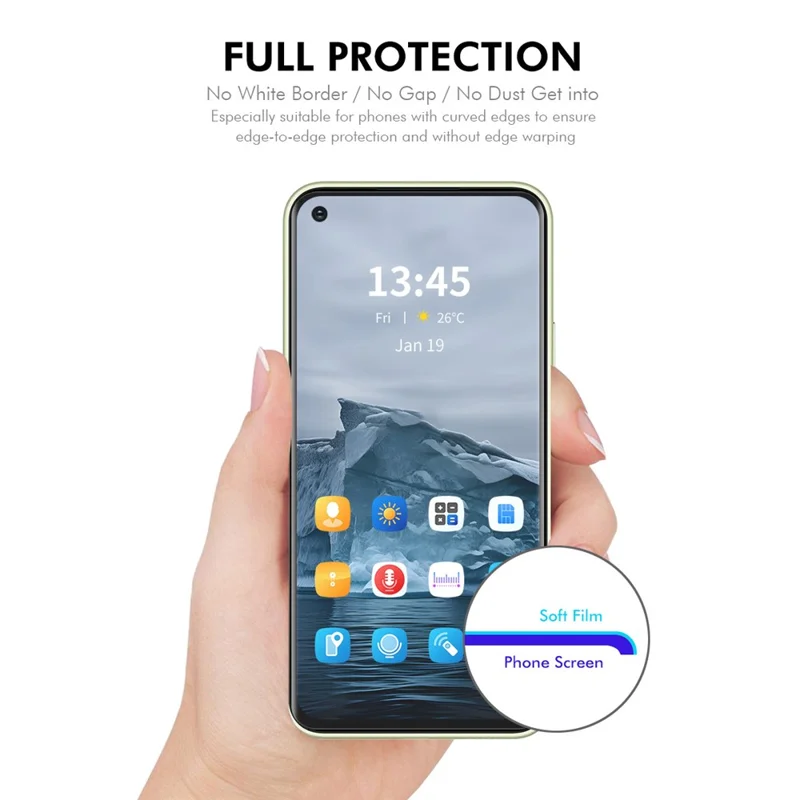ENKAY HAT PRINCE 2 stuks voor Oppo A96 4G Screenprotector zonder bellen Hydrogel Screenfolie