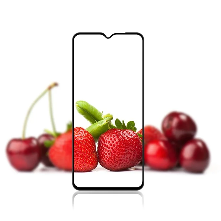 MOCOLO For Xiaomi Poco C61 4G / Redmi A3 4G Screen Protector Silk Printing Clear Tempered Glass Film - Black