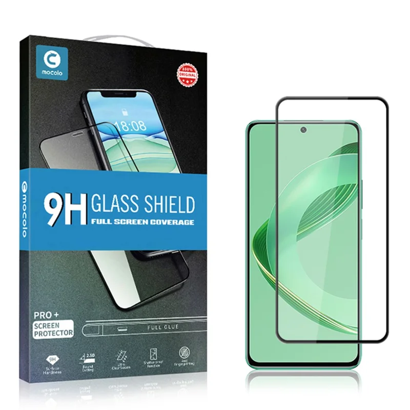 MOCOLO For Huawei nova 12 SE 4G / nova 11 SE Screen Protector Tempered Glass Film 9H Hardness - Black