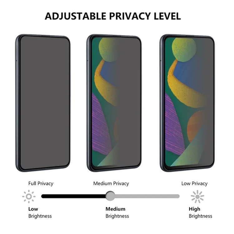 Pour Xiaomi Redmi K70 Ultra Anti-Spy Protecteur d'écran Colle complète Film en verre trempé