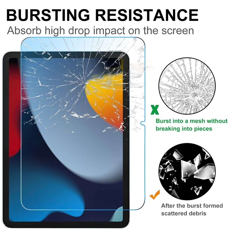 Anti-Blaulicht-Displayschutzfolie für iPad 10.9 (2022), Augenschutz Gehärtetes Glas Vollbildschutz, ultraklarer Film