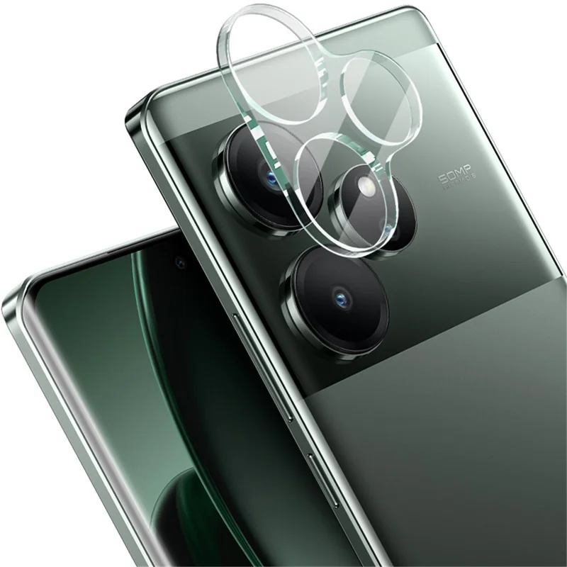 IMAK For Realme GT 6 5G Tempered Glass Camera Lens Protector + Acrylic Lens Cap