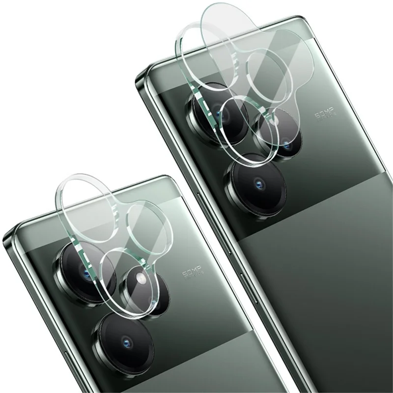 IMAK For Realme GT 6 5G Tempered Glass Camera Lens Protector + Acrylic Lens Cap