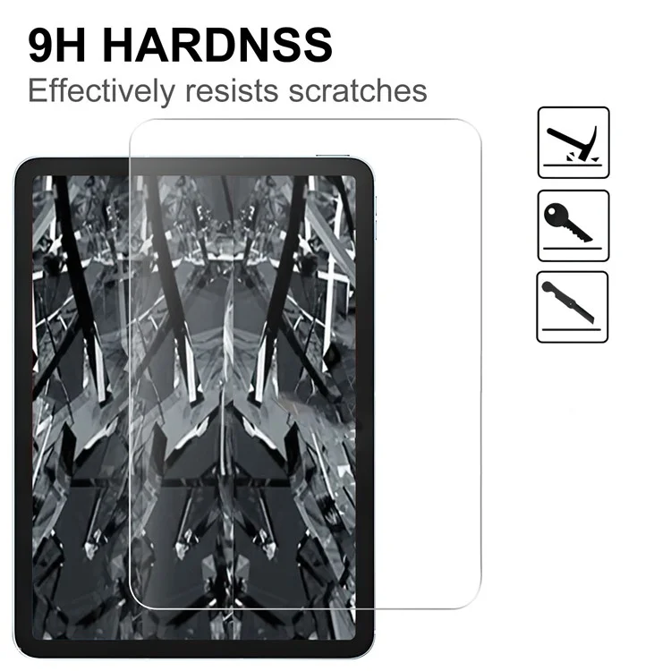 For iPad 10.9 (2022) 2.5D Tempered Glass Screen Protector Full Cover Anti-explosion HD Clear 9H Hardness Film