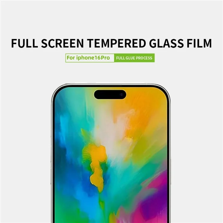 PINWUYO JK Series-2 für iPhone 16 Pro Full Screen Protector Full Glue High Transparency