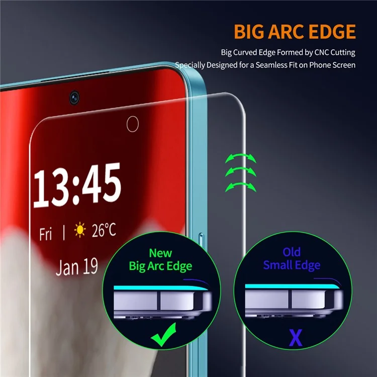 ENKAY HAT PRINCE 2Pcs For Google Pixel 9 Pro Clear Screen Protector Anti-Explosion 9H Hardness Film