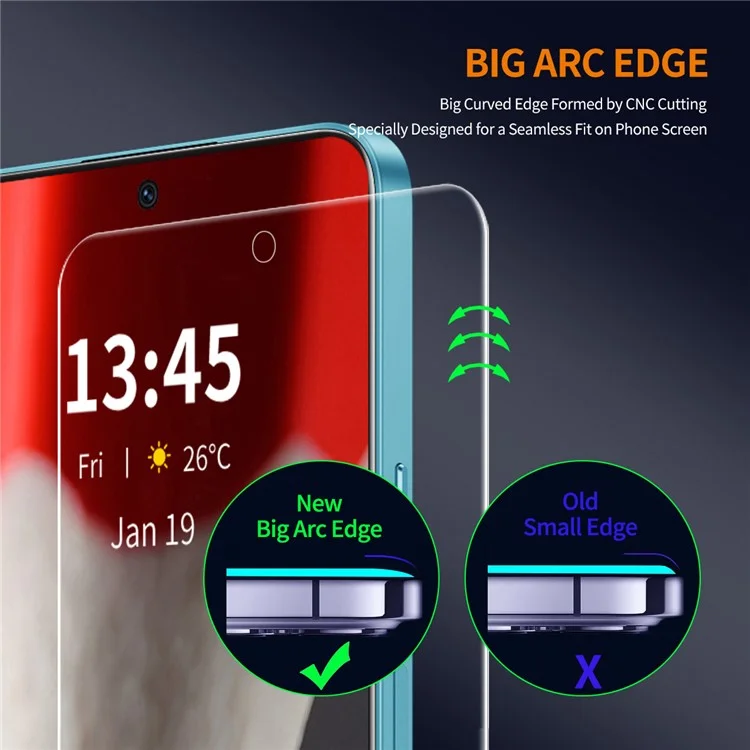 ENKAY HAT PRINCE 5Pcs Para Google Pixel 9 Protetor de Tela Película de Vidro de Alumínio-Silicone de Alta Dureza 9H