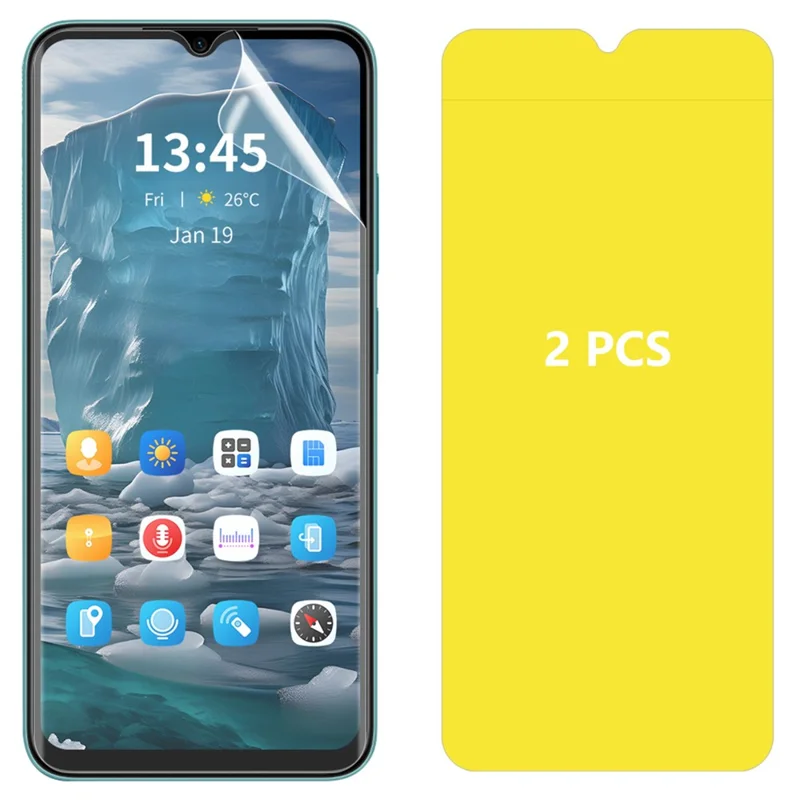 ENKAY HAT PRINCE 2Pcs For Motorola Moto E22 4G / E22i 4G Screen Protector Transparent Flexible Hydrogel Film