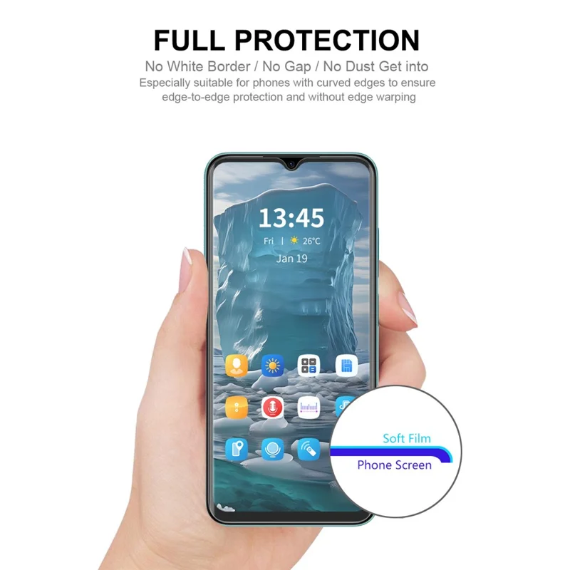 ENKAY HAT PRINCE 2Pcs For Motorola Moto E22 4G / E22i 4G Screen Protector Transparent Flexible Hydrogel Film